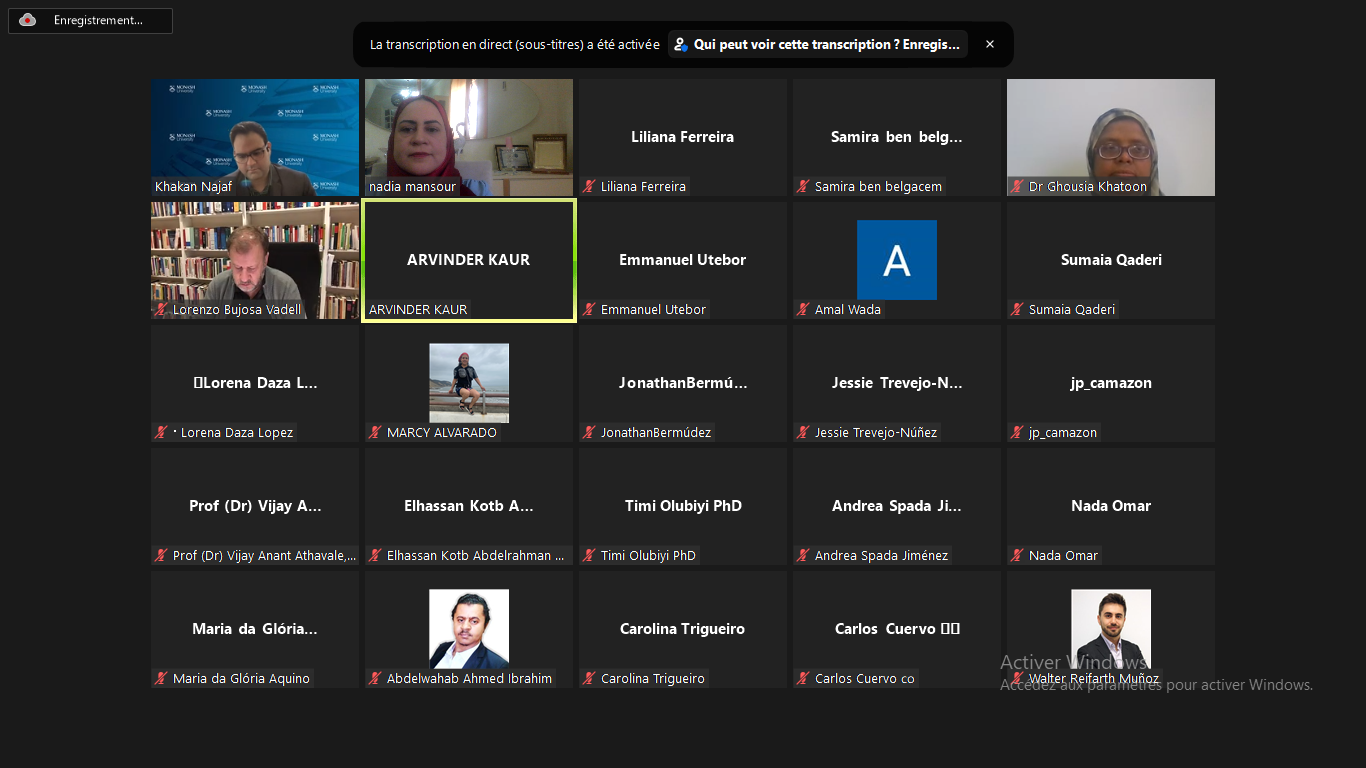 Networking during conference break
